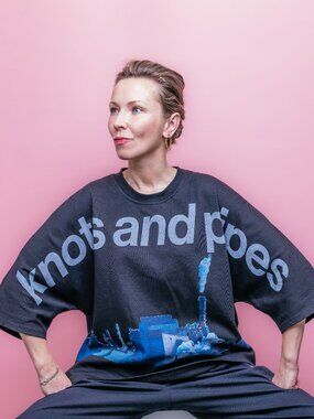 The Factory T-Shirt by Knots and Pipes | Boxy, Thick Cropped Hip-Hop Tee |